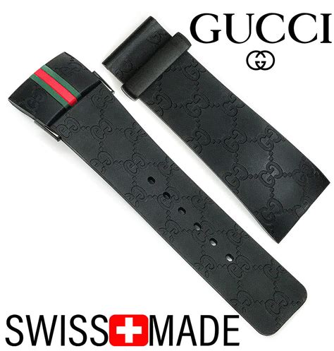 gucci watch band replacement rubber|gucci watch with interchangeable bands.